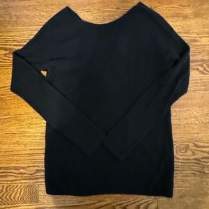 Halogen Black Knot Back Sweater